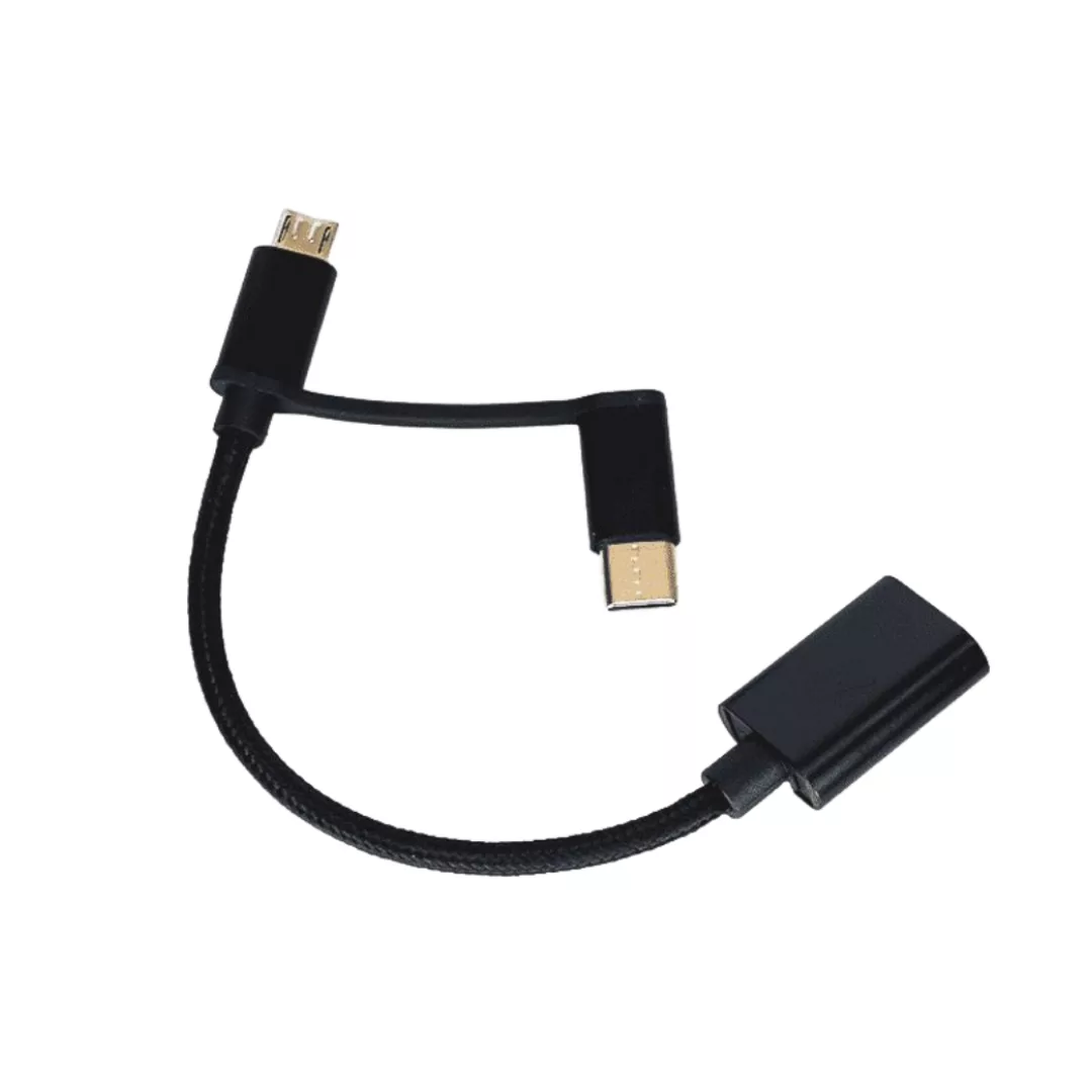 مبدل OTG microUSB/ USB-C به USB 3.0 کد 02