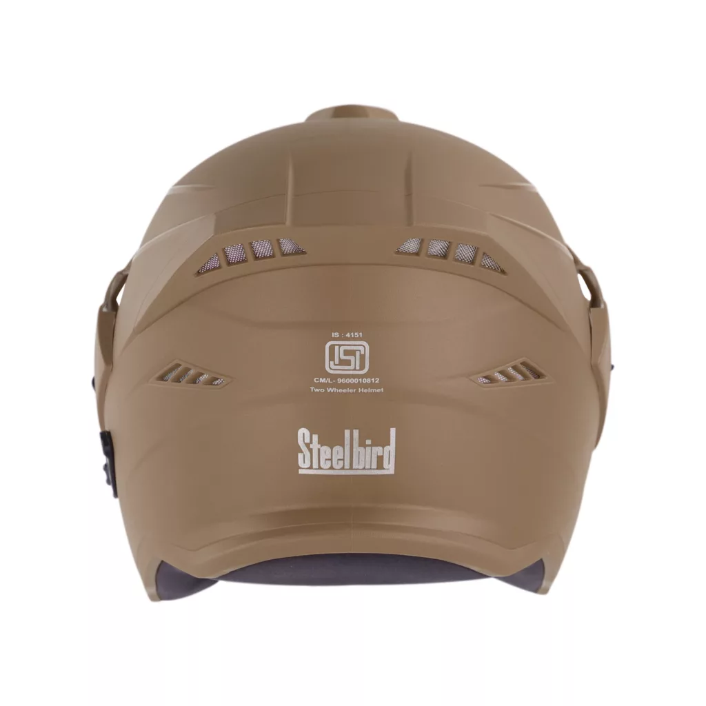 کلاه کاسکت بدون چانه استیل برد مدل AVA 23 Desert