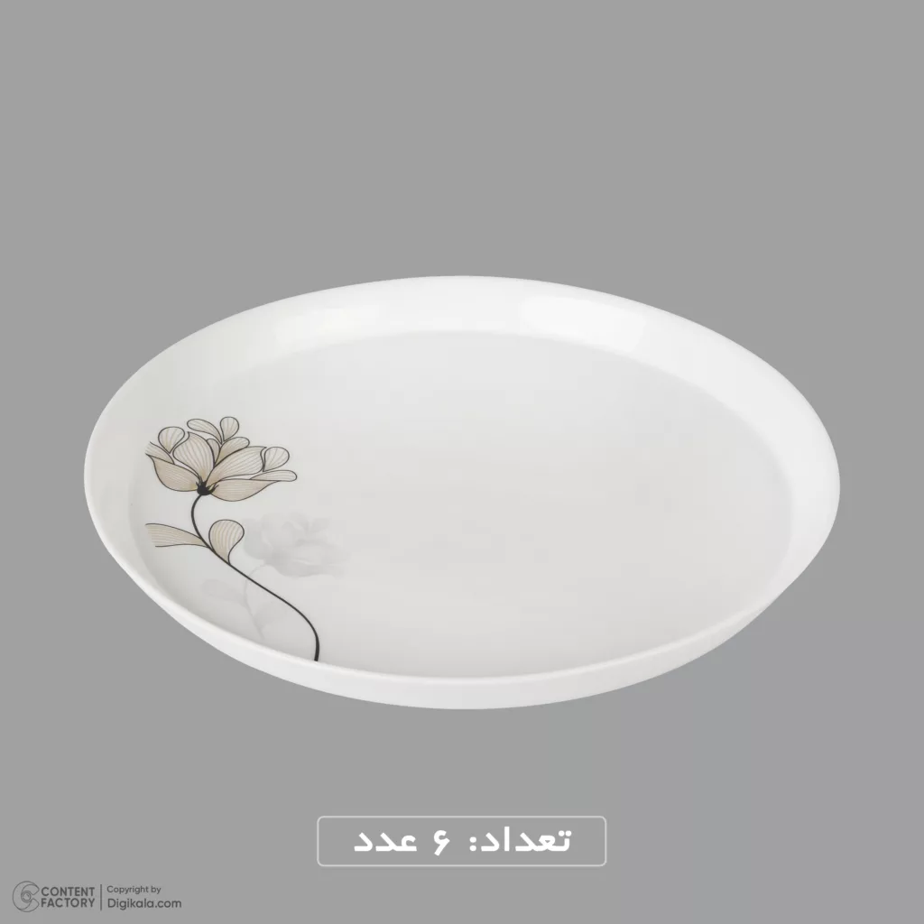 سرویس غذاخوری 26 پارچه 6 نفره گلدن اوپال مدل رزگلد قالب استراکچر