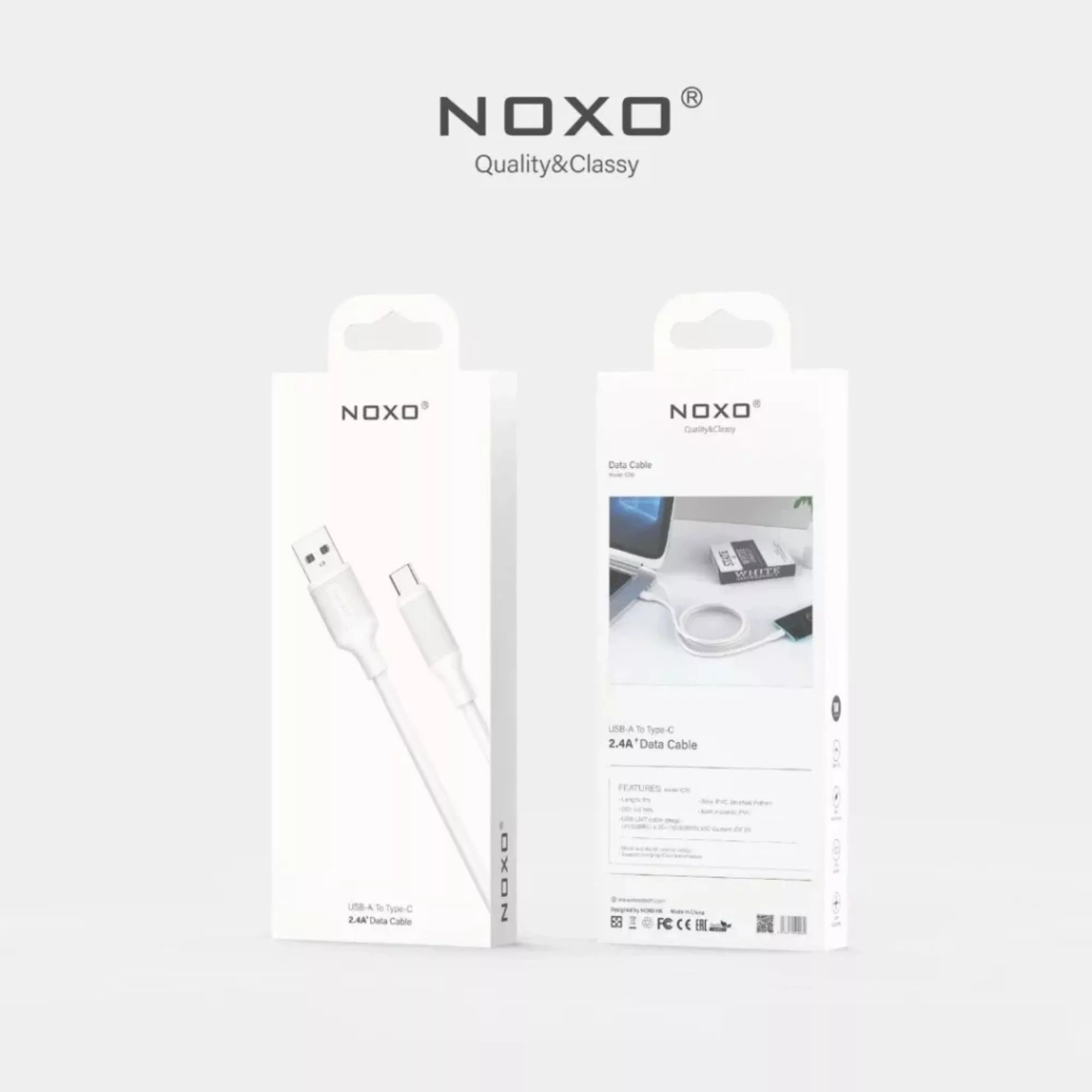 کابل تبدیل USB به usb-C نوکسو مدل CN-1 طول 1متر