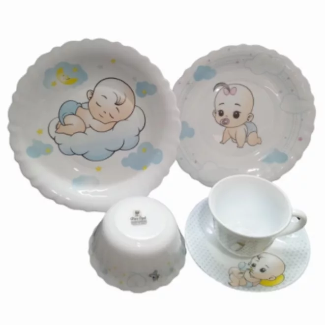 سرویس غذاخوری 5 تکه پارس اپال طرح نی نی کد 781