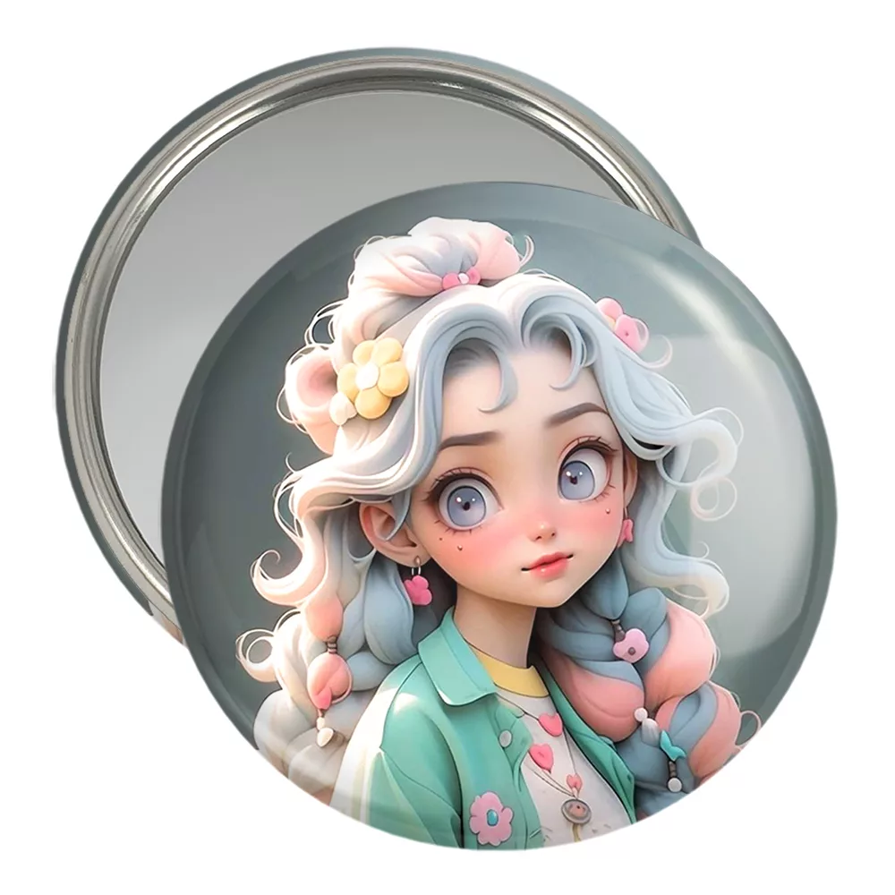 آینه جیبی خندالو مدل دخترانه کد 28820