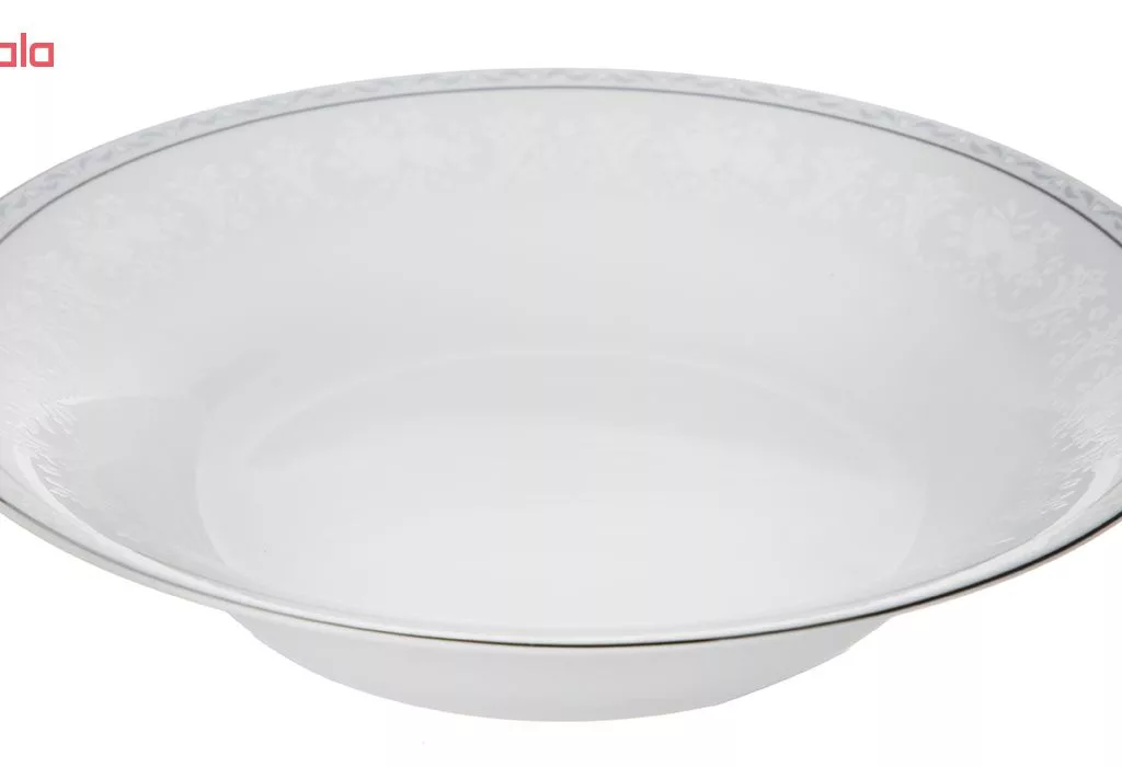 سرویس غذاخوری 35 پارچه چینی زرین ایران سری شهرزاد مدل وایت رز درجه عالی