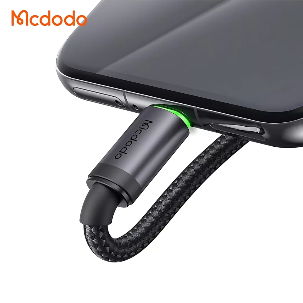 کابل تبدیل USB به MicroUSB مک دودو مدل MCCA399 LED Version طول 1 متر