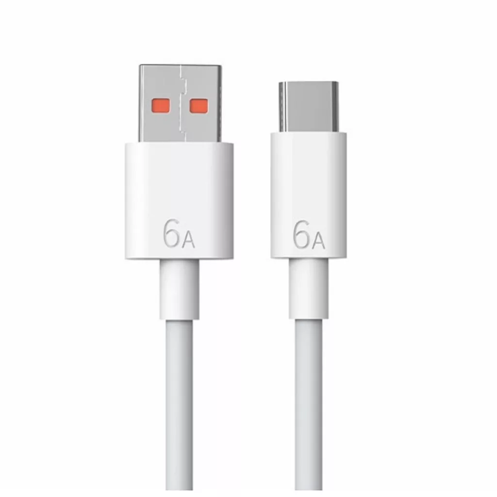 کابل تبدیل USB به USB-C مدل 6A طول 1 متر مجموعه 2عددی