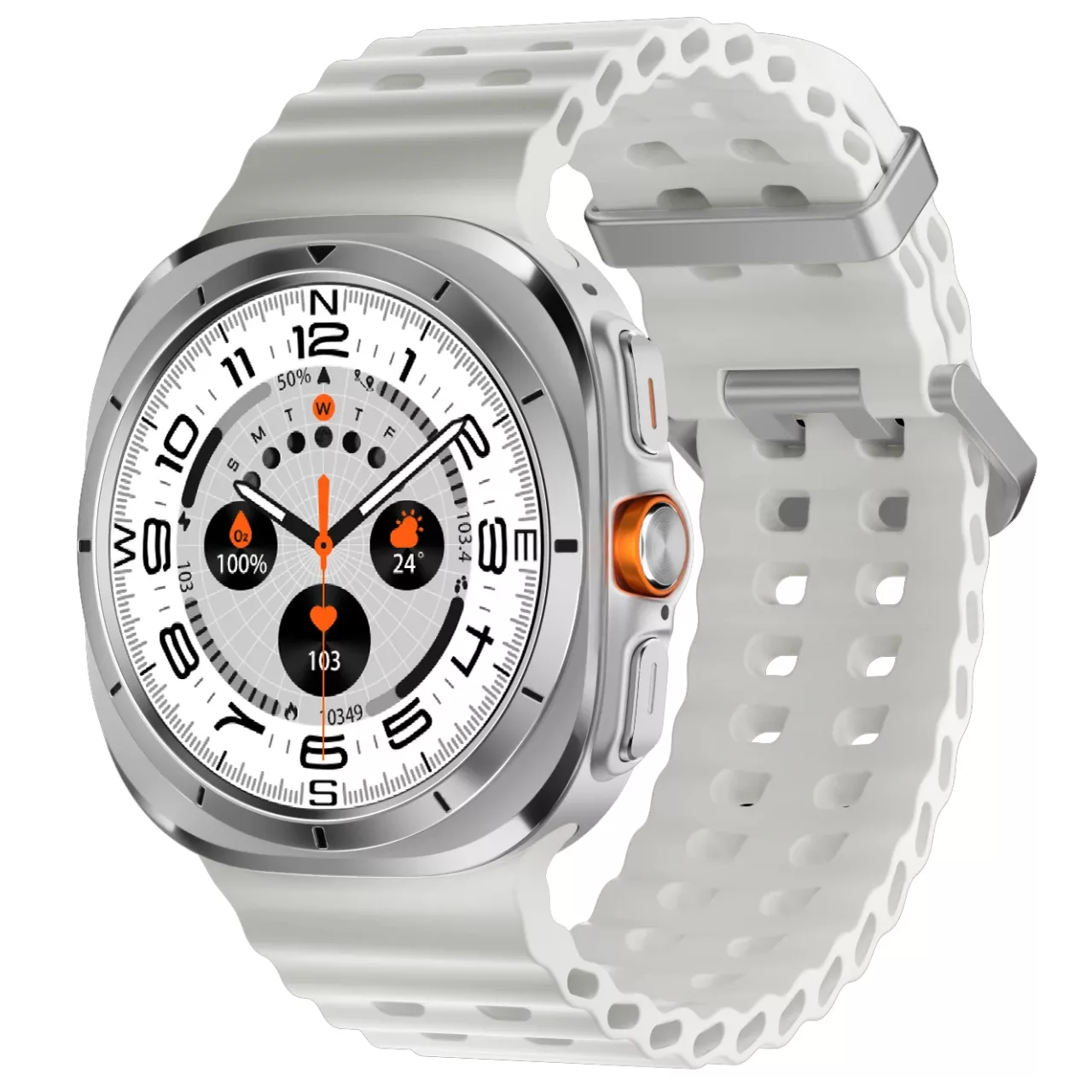 ساعت هوشمند 47میلیمتری دیبت ویر مدل Watch Ultra8- Amoled با بند سیلیکونی