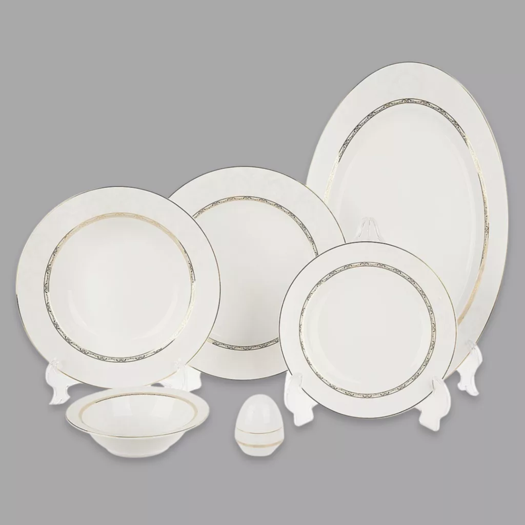 سرویس غذاخوری 28 پارچه 6 نفر چینی زرین ایران مدل Gift 2 سری ایتالیا اف درجه عالی