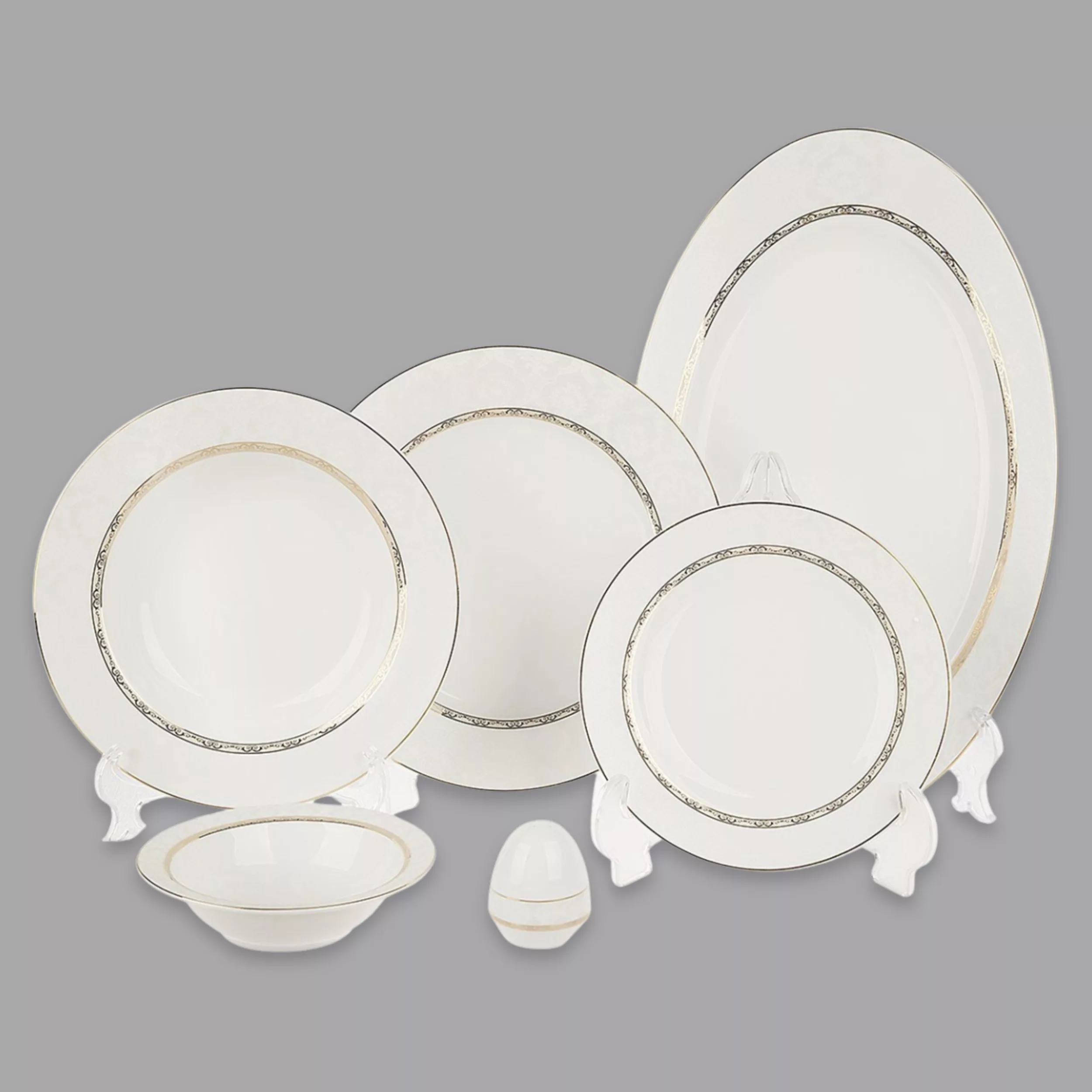 سرویس غذاخوری 28 پارچه 6 نفر چینی زرین ایران مدل Gift 2 سری ایتالیا اف درجه عالی