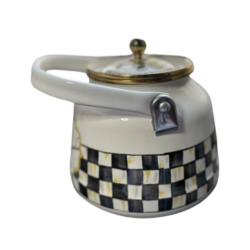 ست کتری و قوری مدل لعابی پرنده گنجایش گتری 2.5 لیتر گنجایش  قوری 1لیتر