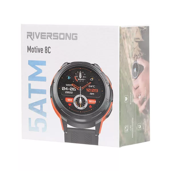 ساعت هوشمند ریورسانگ مدل Motive 8C SW801 با بند سیلیکونی