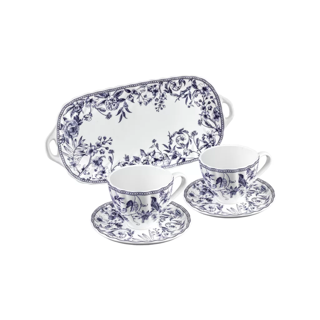 سرویس صبحانه‌خوری 5 پارچه دو نفره گلد کیش مدل لوتوس