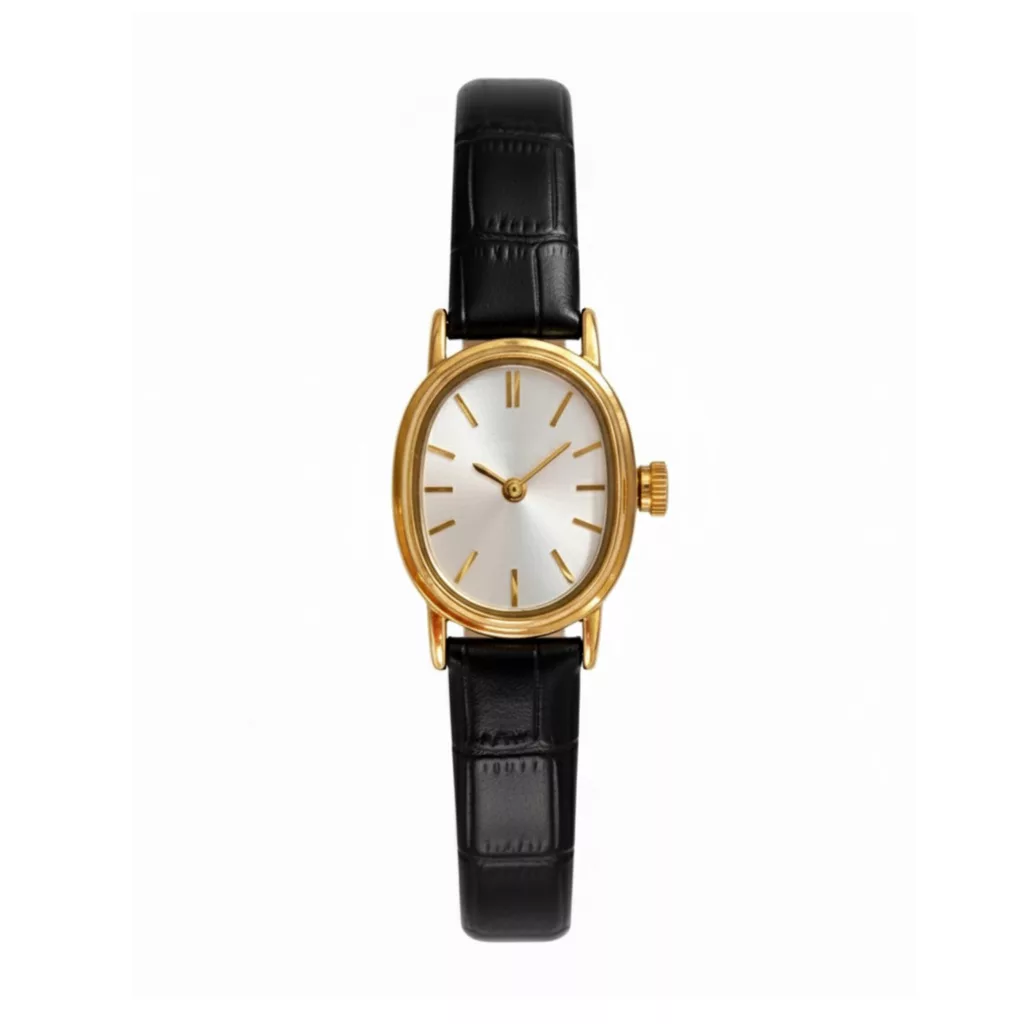 ساعت مچی عقربه‌ای کوارتز زنانه مدل چرم صفحه ظریف کلاسیک کد 142A