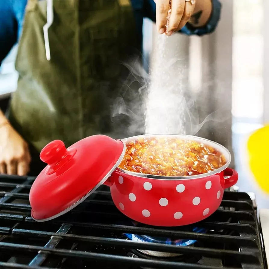 سرویس قابلمه 6 پارچه مدل لعابی