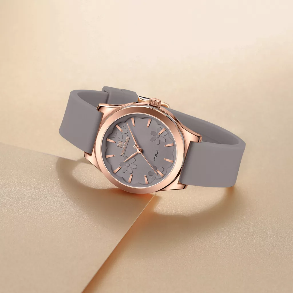 ساعت مچی عقربه ای زنانه کوارتز نیوی فورس مدل nf5051rggygy