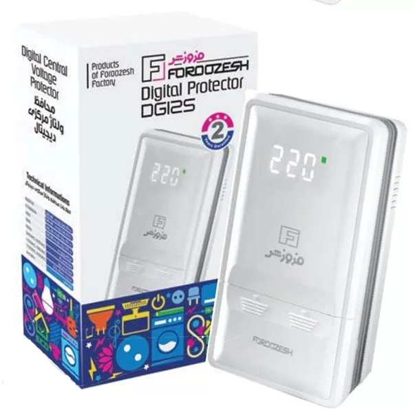 محافظ ولتاژ فروزش مدل پیش کنتوری دیجیتالی DG80 آمپر 80