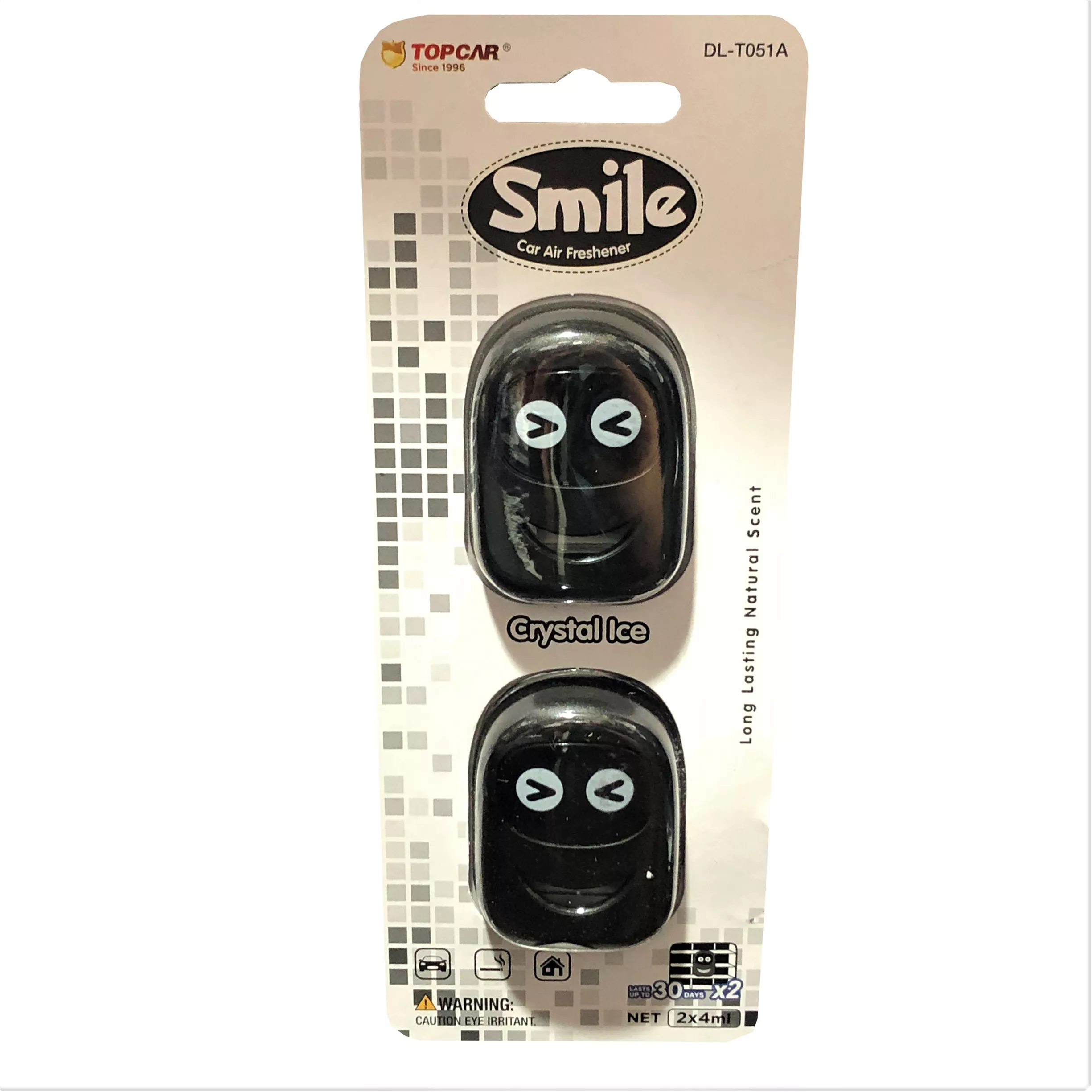 خوشبو کننده خودرو تاپ کار مدل SMILE حجم 4 میلی لیتر بسته دو عددی