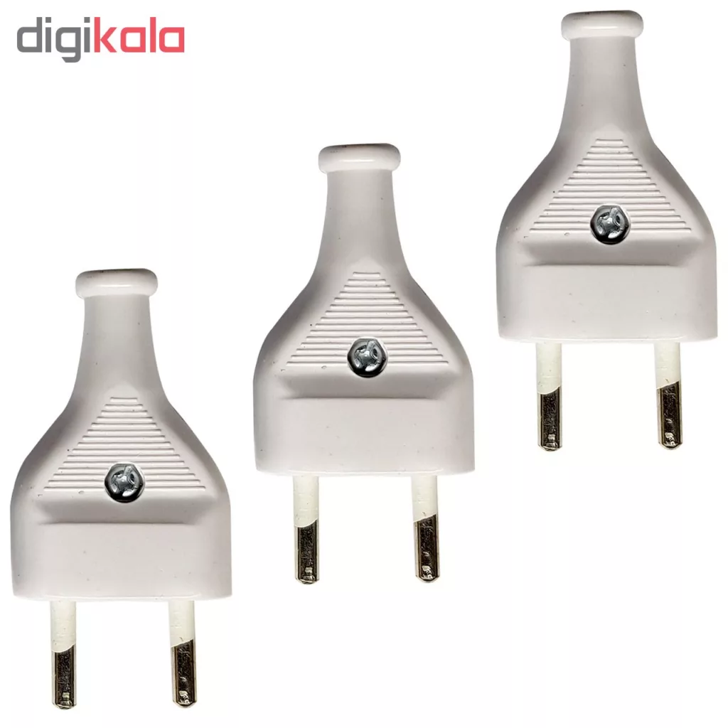 دوشاخه برق کد DB-110 بسته سه عددی