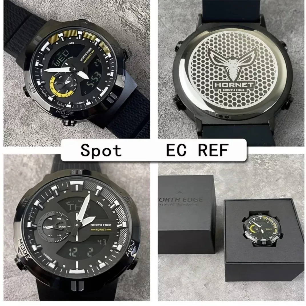 ساعت هوشمند 47 میلی متر نورث اج مدل HORNET با بند رابر