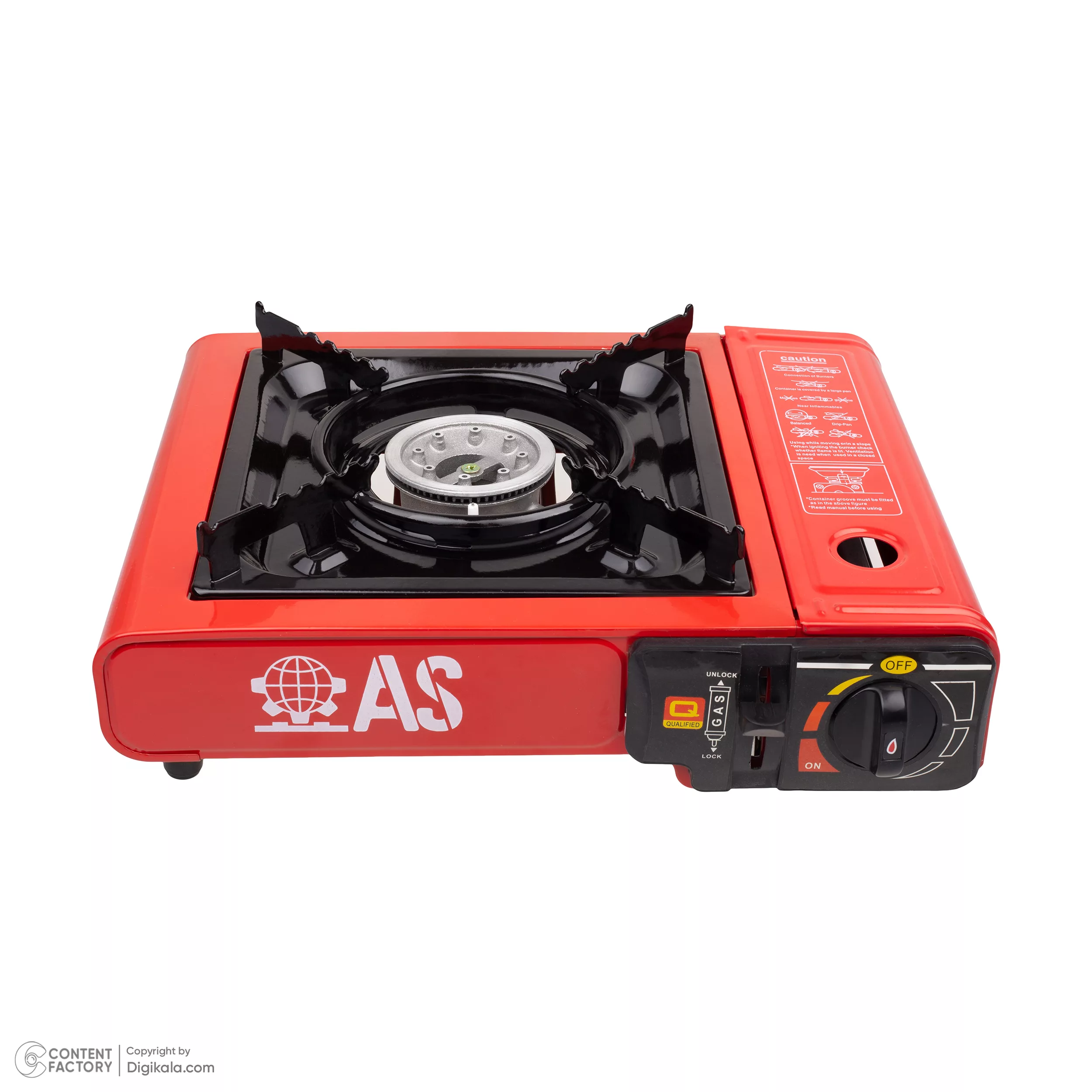 اجاق سفری آویژه صنعت مدل AS-BDZ-155-AL به همراه 4 عدد کپسول