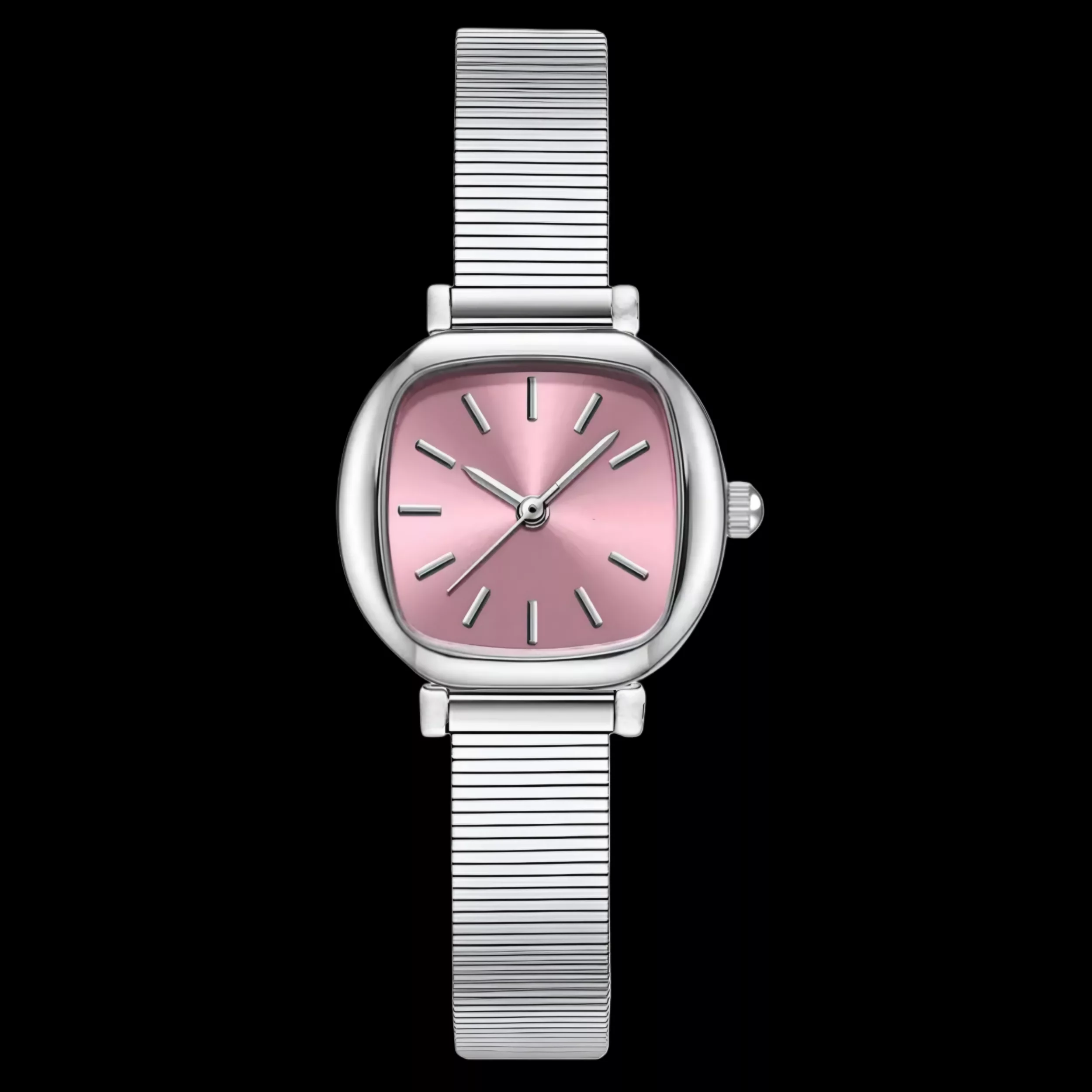 ساعت مچی عقربه‌ای کوارتز زنانه مدل مینیمال لوکس بند کرکره ای کد ۱