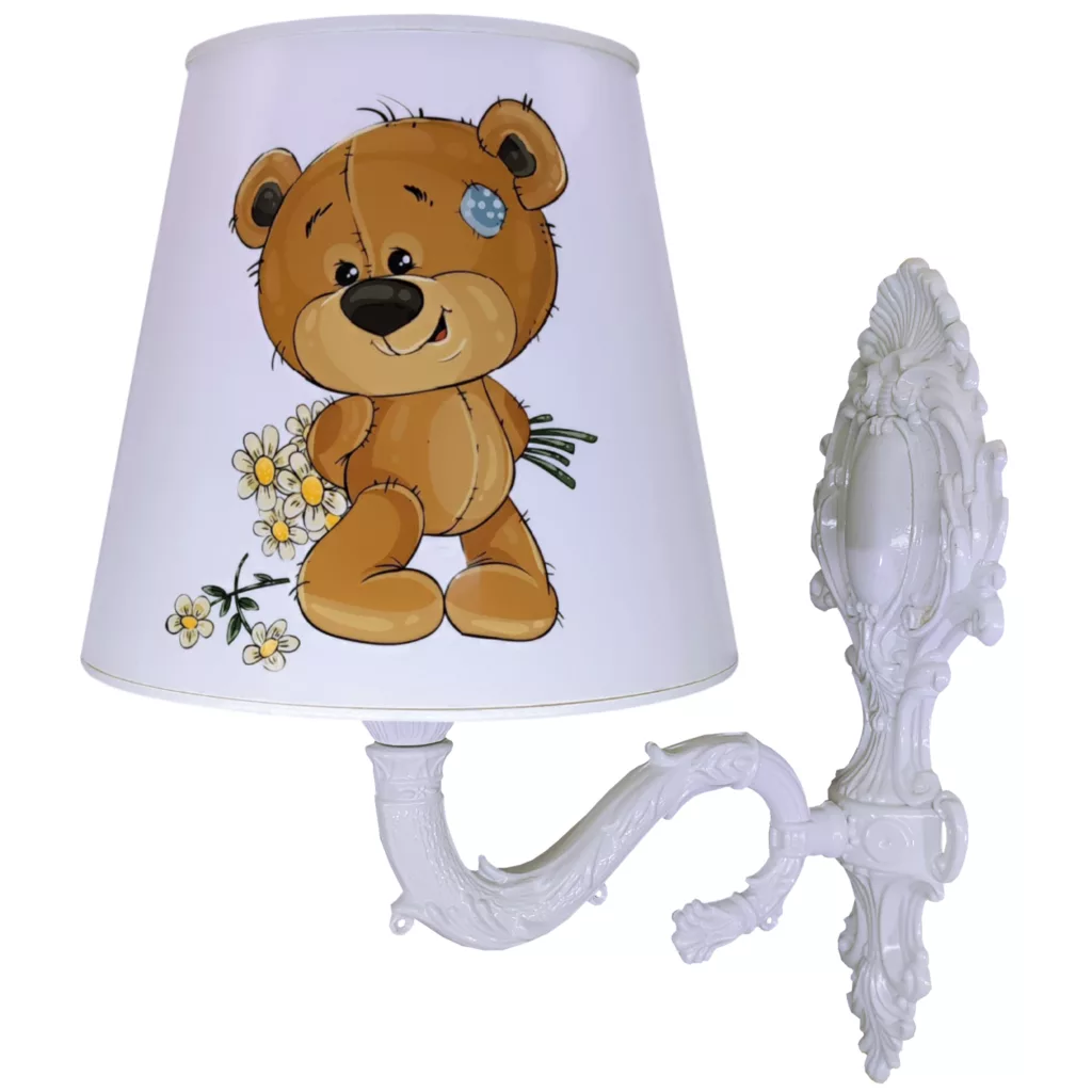 چراغ خواب اتاق کودک مدل خرس و گل