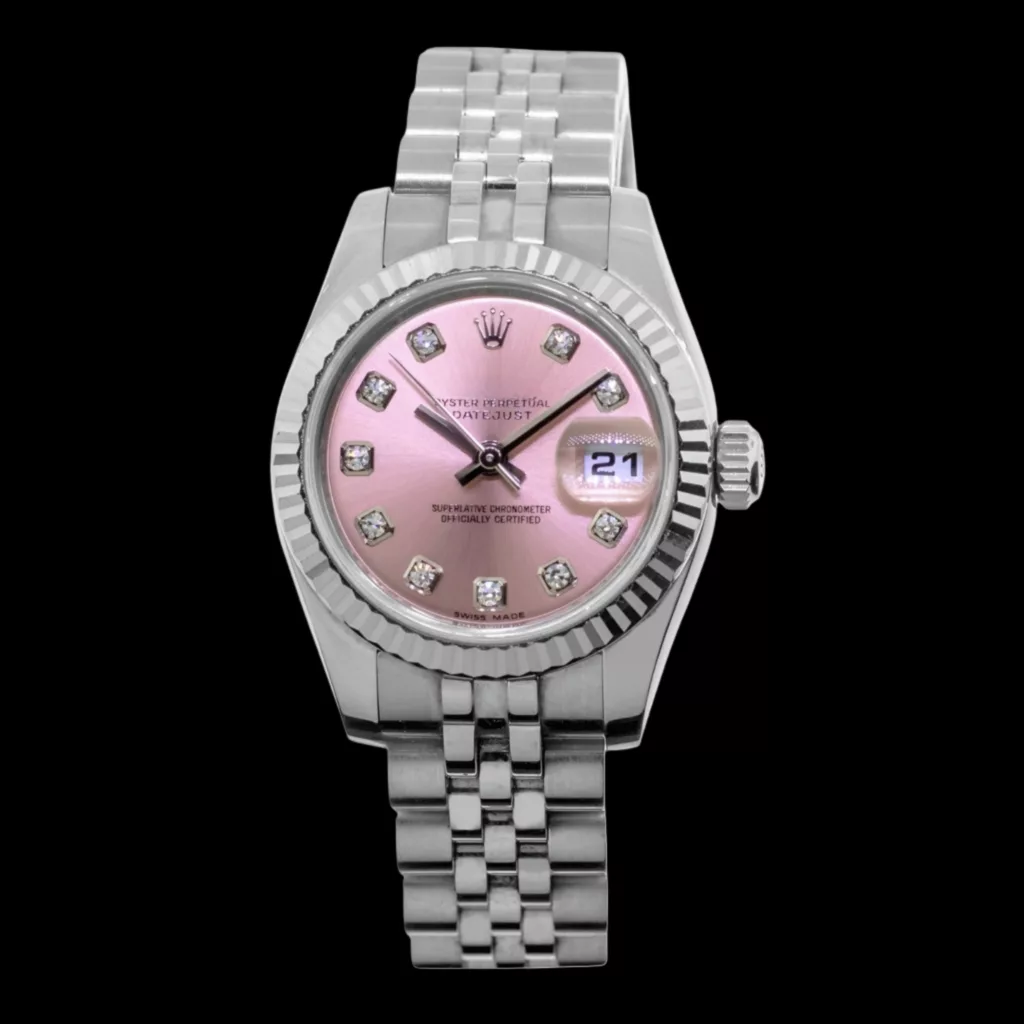 ساعت مچی عقربه‌ای کوارتز زنانه مدل دیت جاست بند فلزی تقویم دار کد ۱