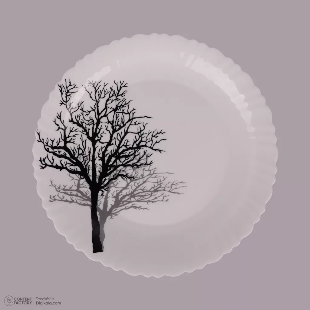 سرویس غذاخوری 25 پارچه 6 نفره گلدن اوپال مدل تمپر شادو