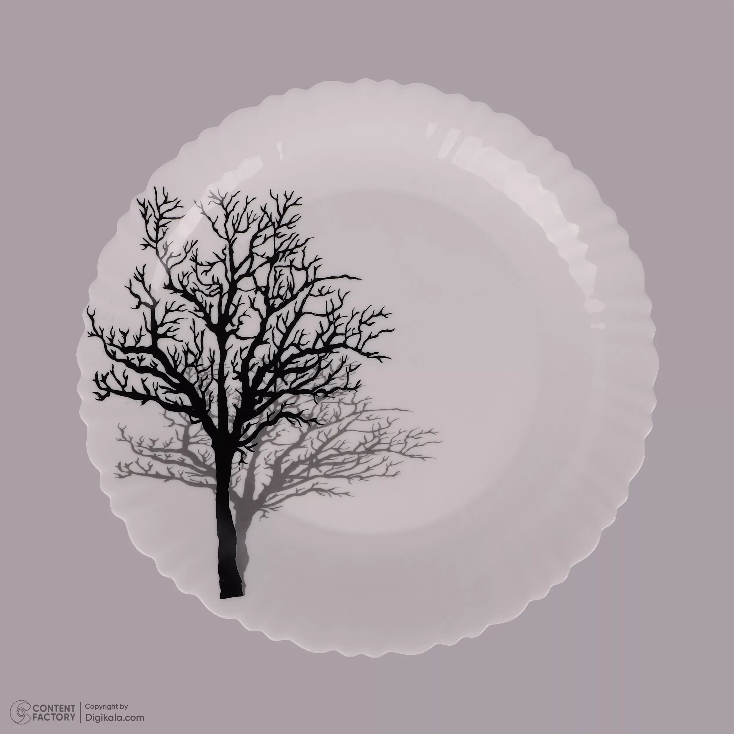 سرویس غذاخوری 25 پارچه 6 نفره گلدن اوپال مدل تمپر شادو