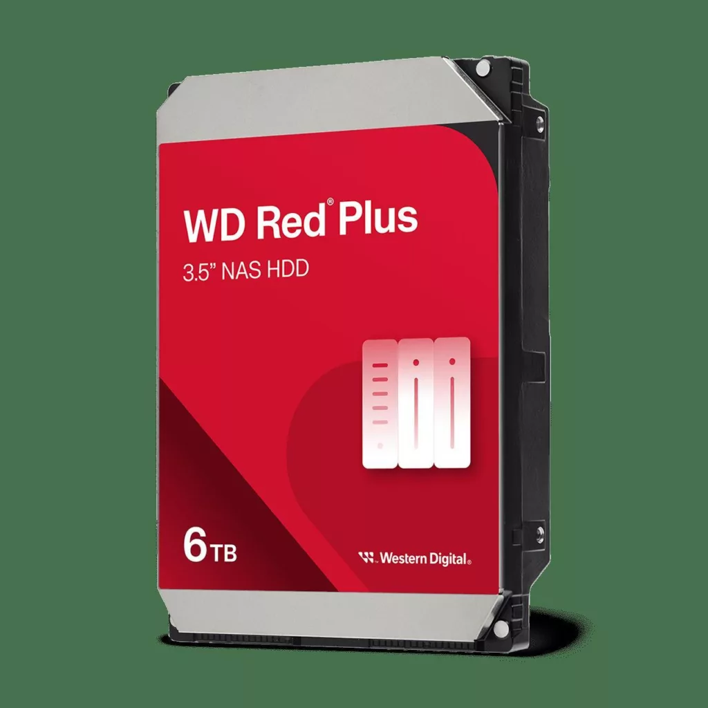 هارددیسک اینترنال وسترن دیجیتال مدل WD Red Plus NAS WD60EFAX ظرفیت 6 ترابایت