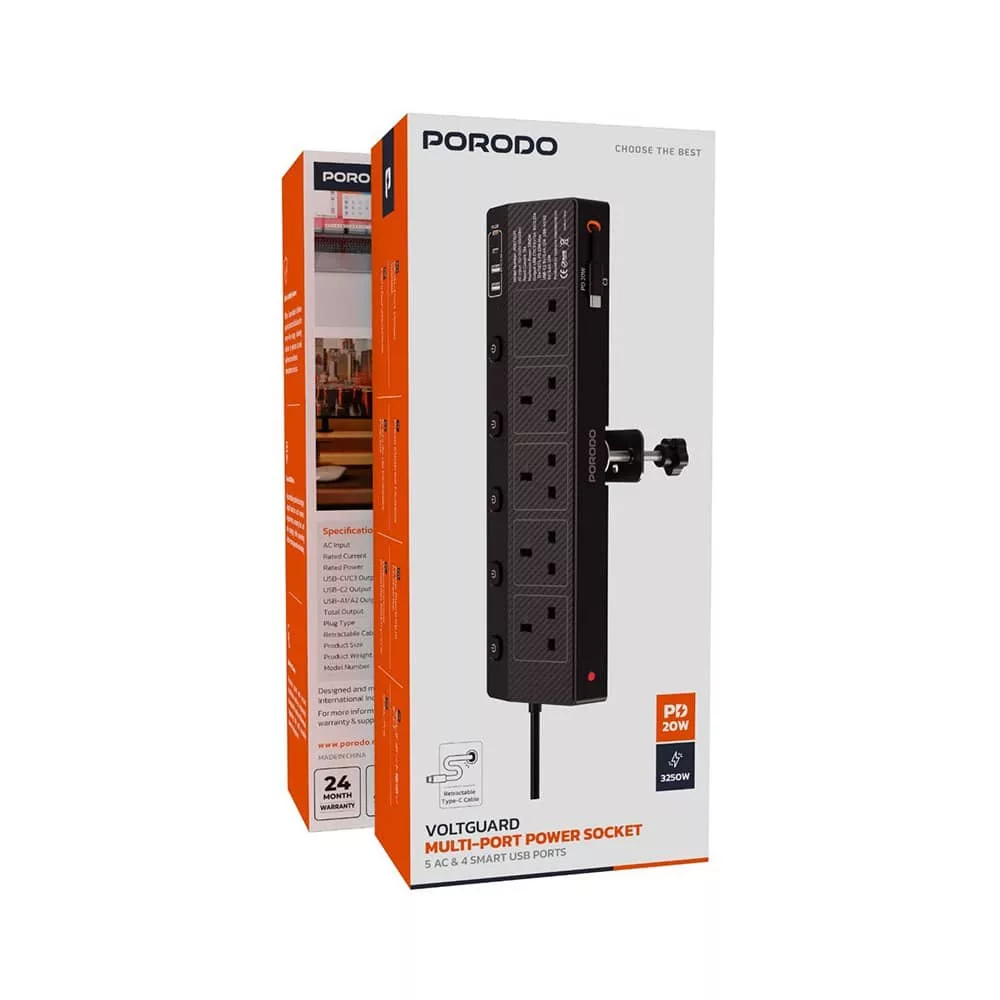 محافظ شوک الکتریکی پرودو مدل PDXT16011BK