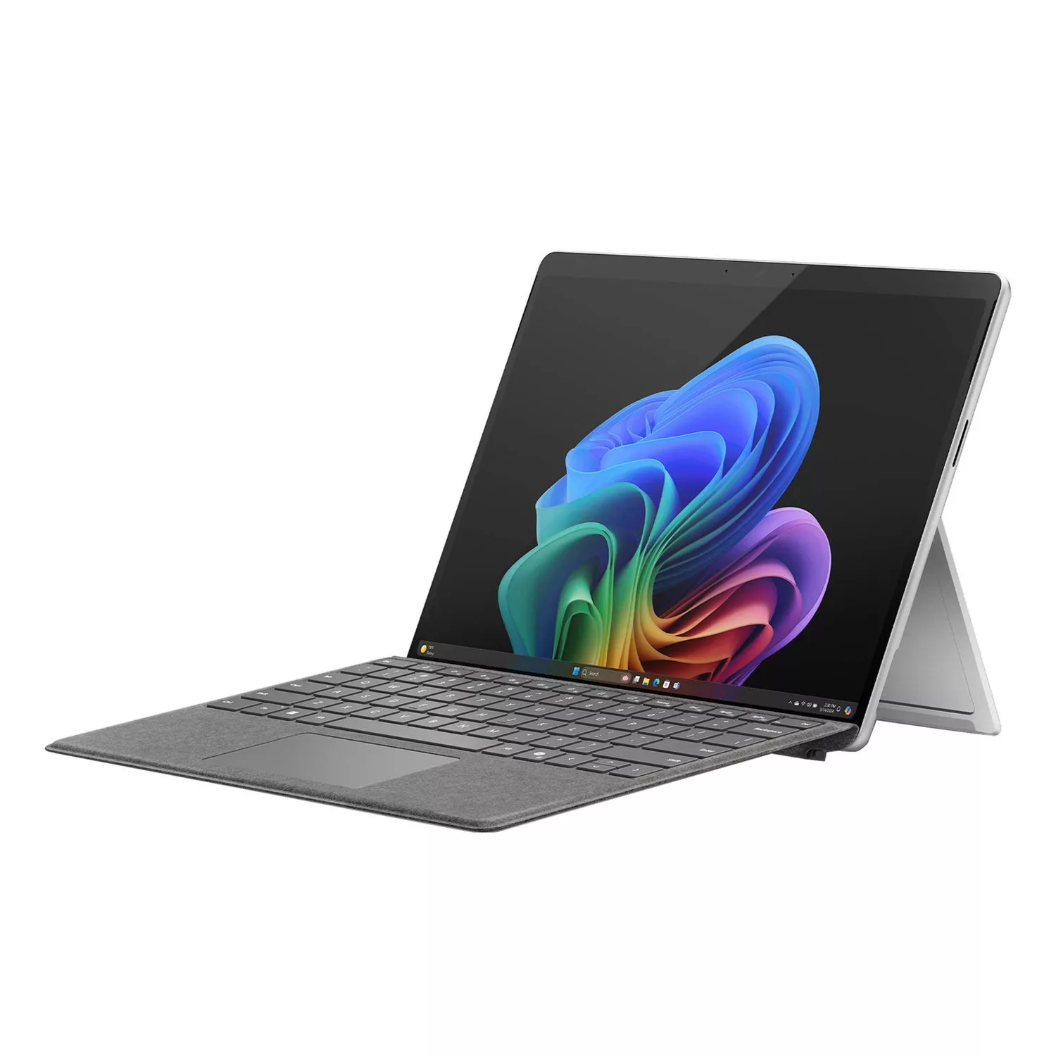 تبلت 13 اینچی مایکروسافت مدل Surface Pro 11-Snapdragon X Plus LCD ظرفیت 512 گیگابایت و رم 16 گیگابایت به همراه کیبورد Surface Pro Copilot و قلم Slim Pen 2