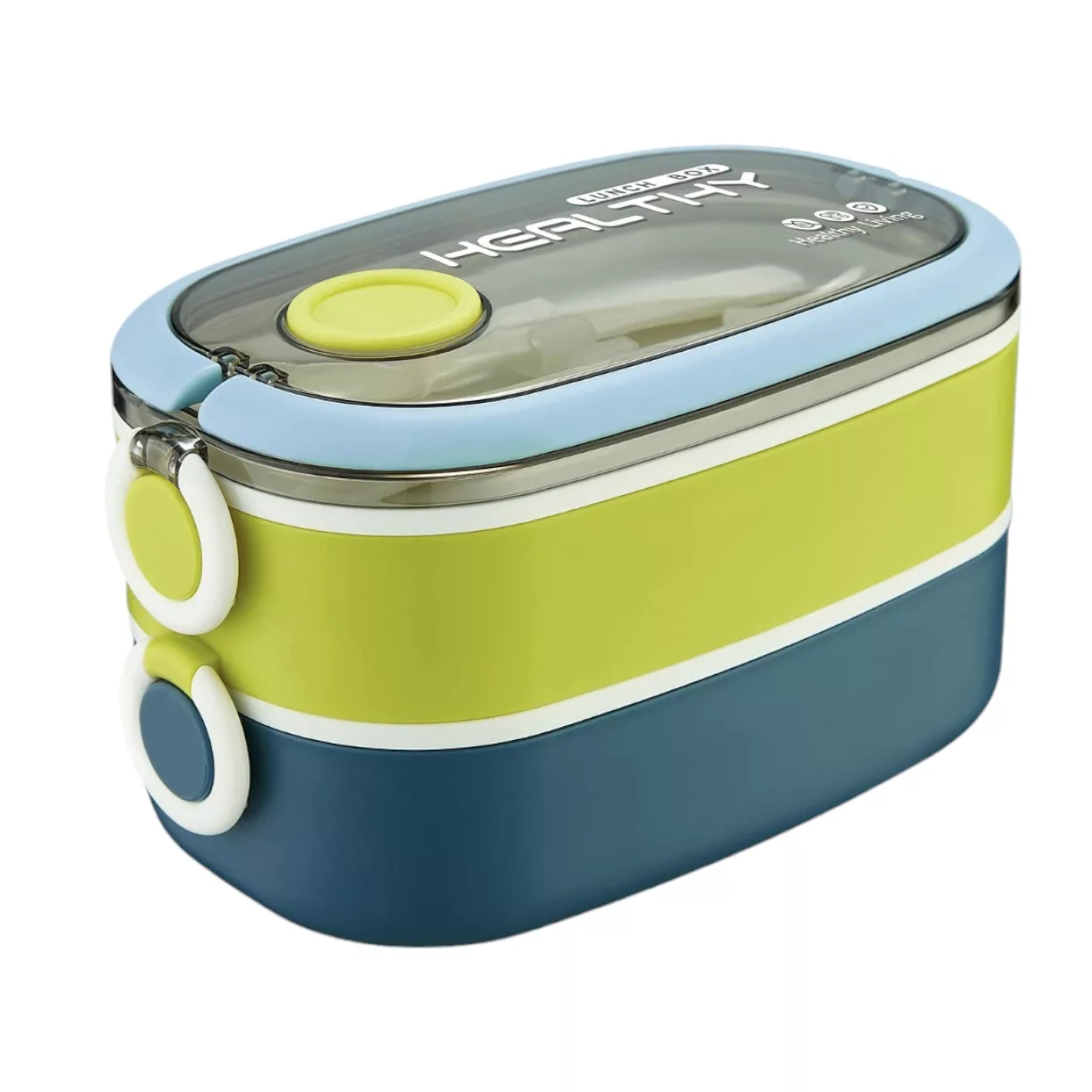 ظرف سفری مدل لانچ باکس دو طبقه ظرف سفری مدل لانچ باکس دو طبقه