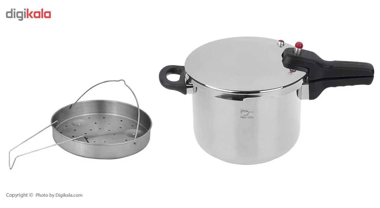 زودپز پارس استیل مدل کف سه لایه گنجایش 6 ليتر