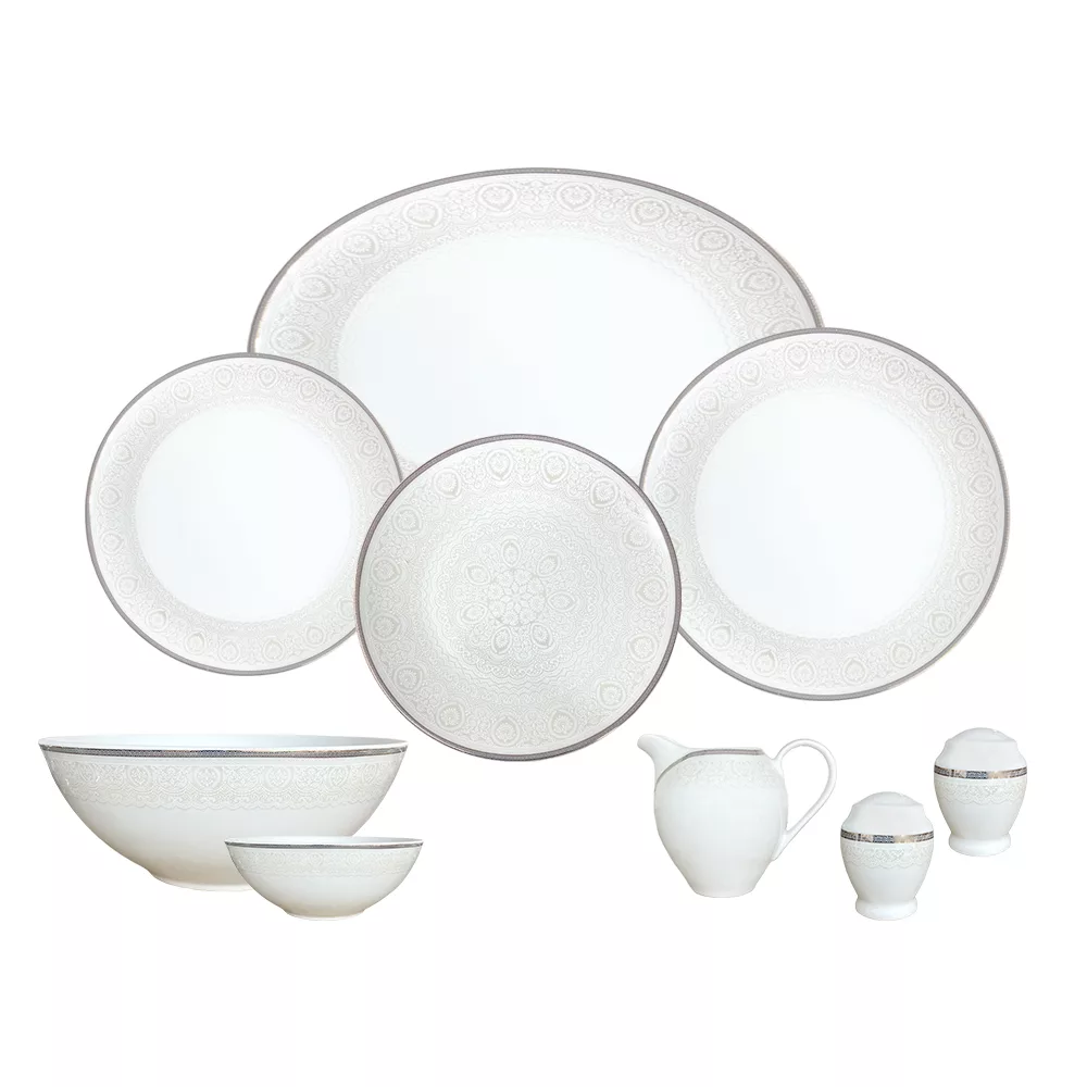 سرویس غذاخوری 32 پارچه 6 نفره شرکت صنایع چینی تقدیس مدل هیلدا