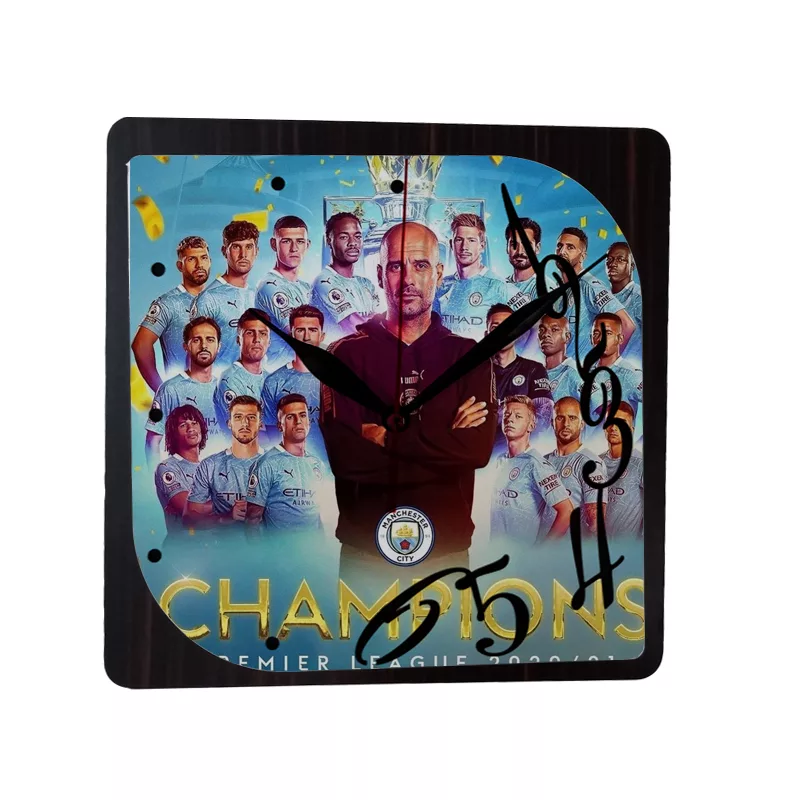 ساعت دیواری طرح تیم منچسترسیتی 2022