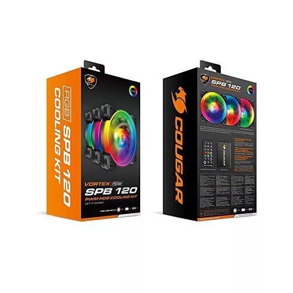 فن کیس کوگر مدل HPB120-RGB مجموعه 3 عددی