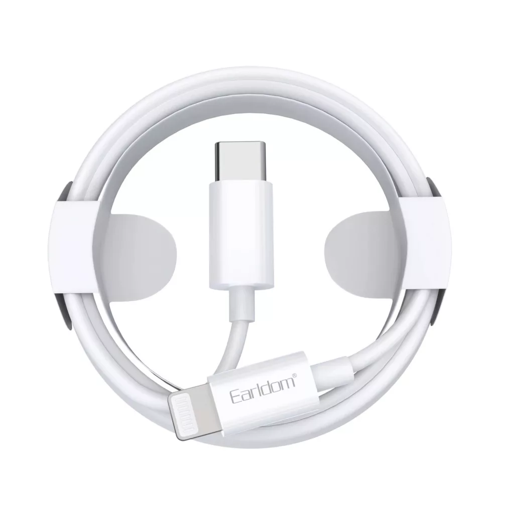 کابل تبدیل USB-C به لایتنینگ ارلدام مدل EC-166i PD20W طول 1 متر