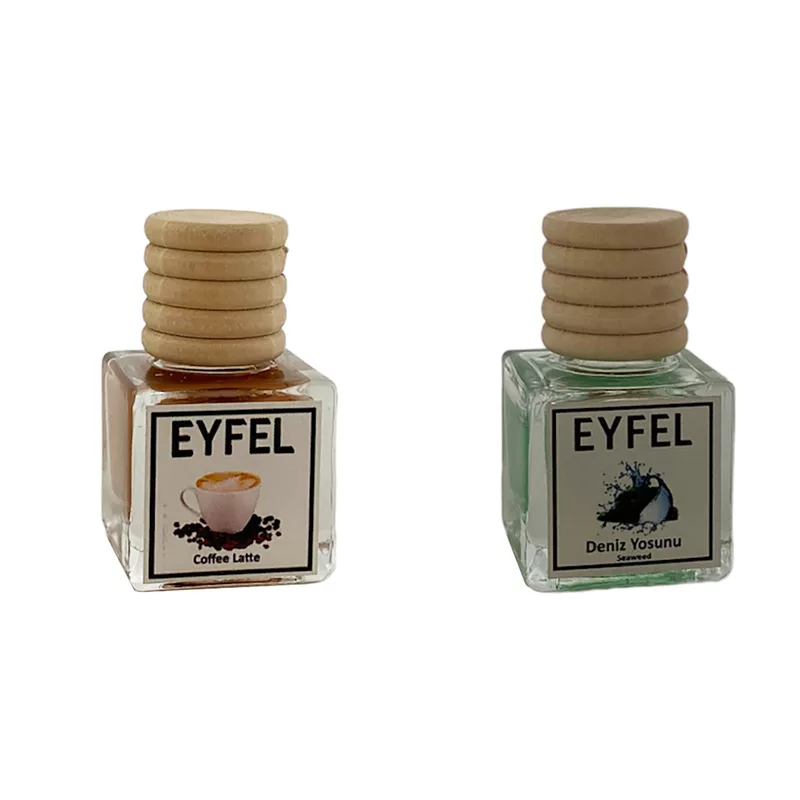 خوشبوکننده خودرو مدل کافه لته و جلبک دریایی حجم 10 میلی لیتر مجموعه 2 عددی