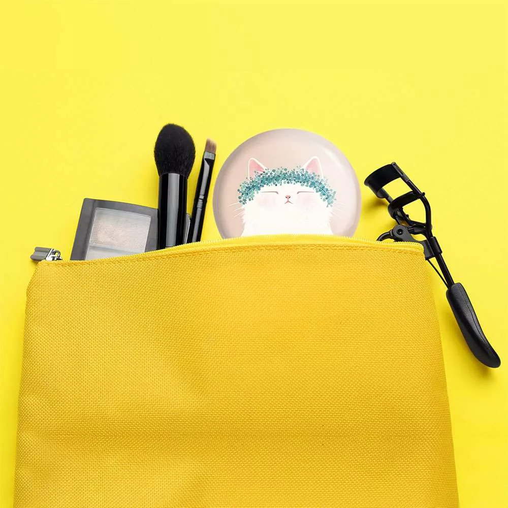 آینه جیبی خندالو طرح گربه  کد 5162