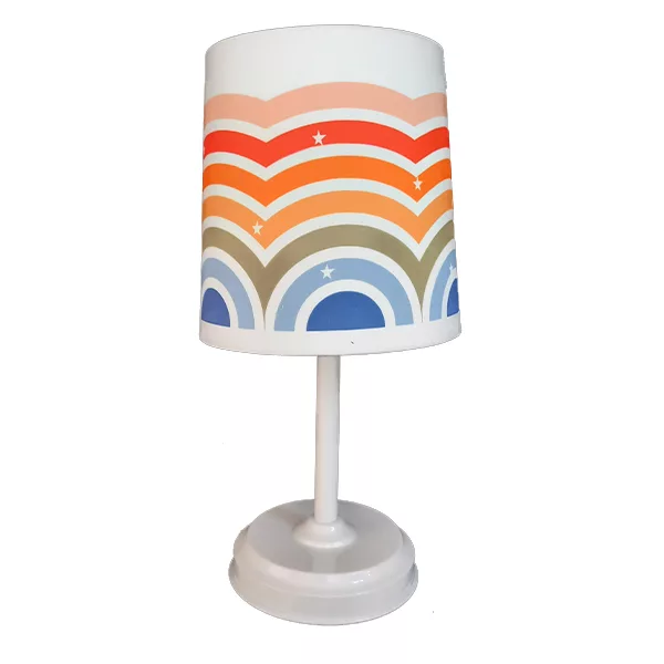 چراغ خواب اتاق کودک مدل رنگین کمان کد 4030405 به همراه آباژور و لوستر و ساعت