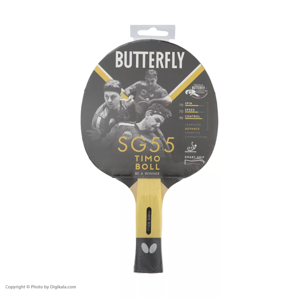 راکت پینگ پنگ باترفلای مدل SG55 سری Timo Boll