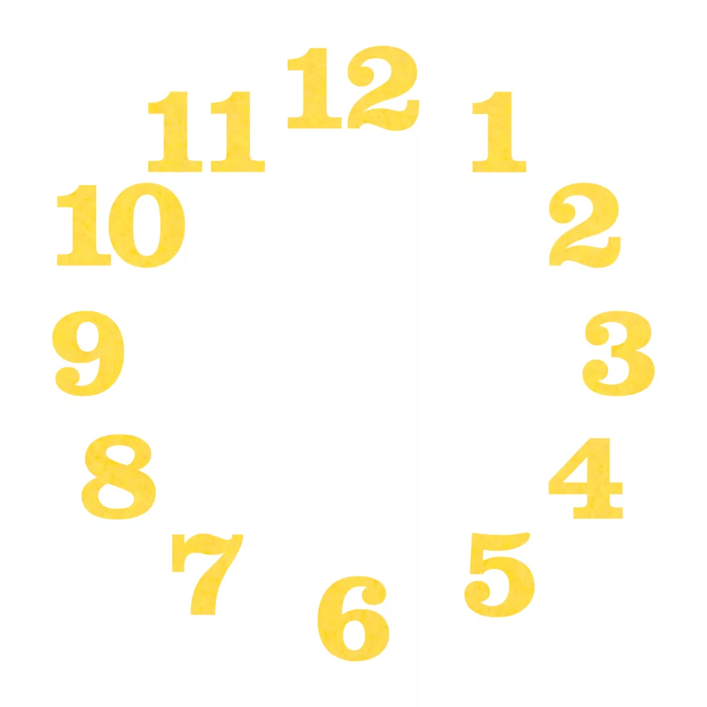 اعداد انگلیسی ساعت آرما نمد مدل Ck15