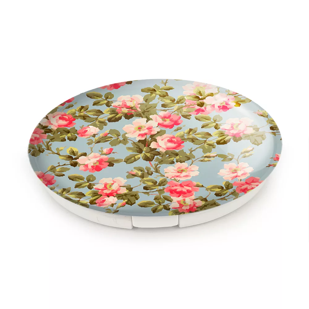 آینه جیبی خندالو طرح گل گلی مدل تاشو کد 29038