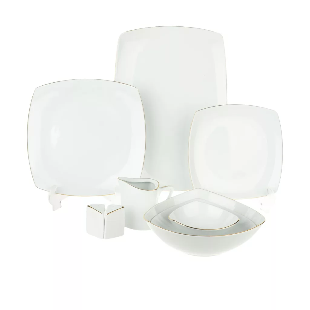 سرویس غذاخوری 30 پارچه چینی پردیس کاشان مدل پاریس کد 01