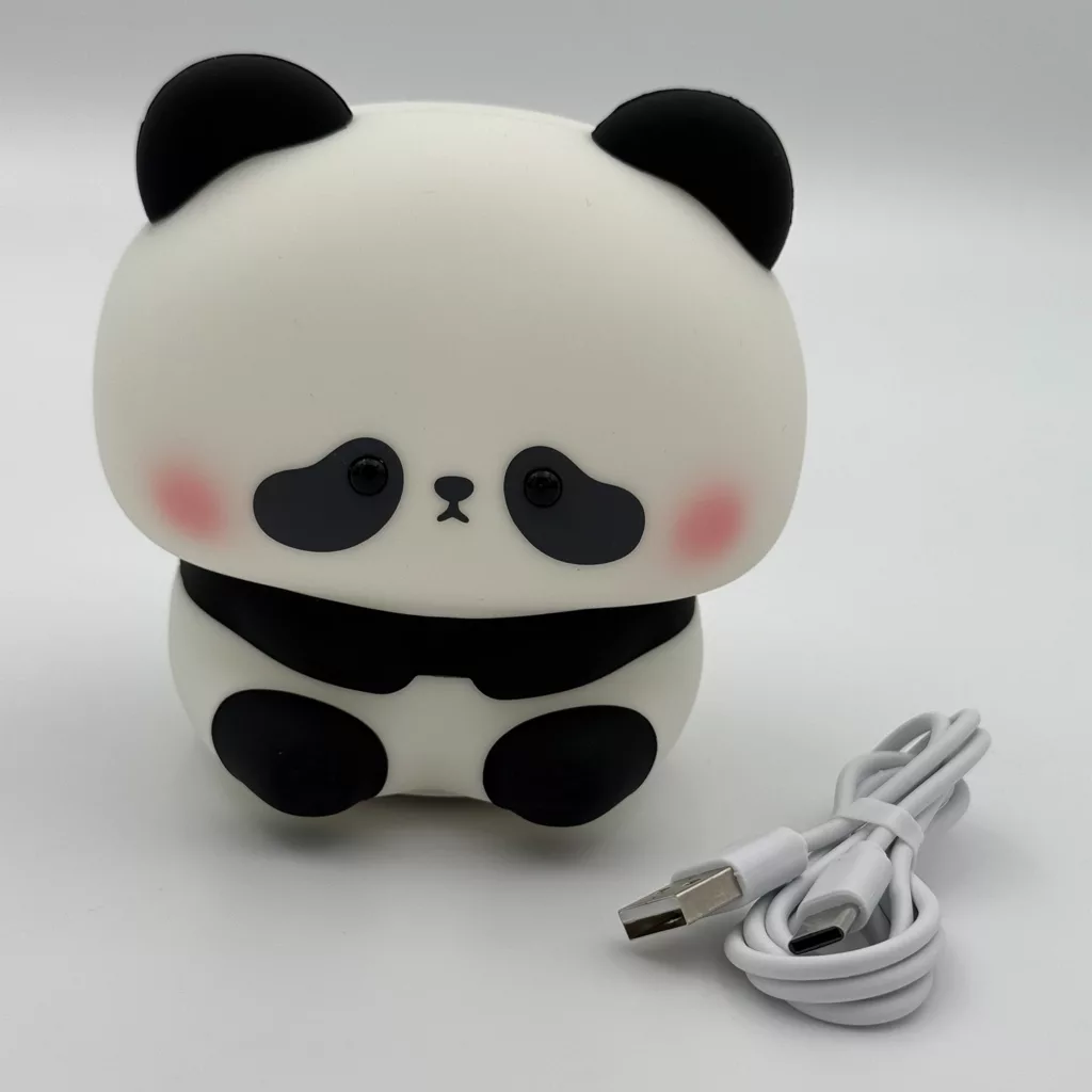 چراغ خواب اتاق کودک مدل سیلیکونی طرح پاندا نشسته کد 14585