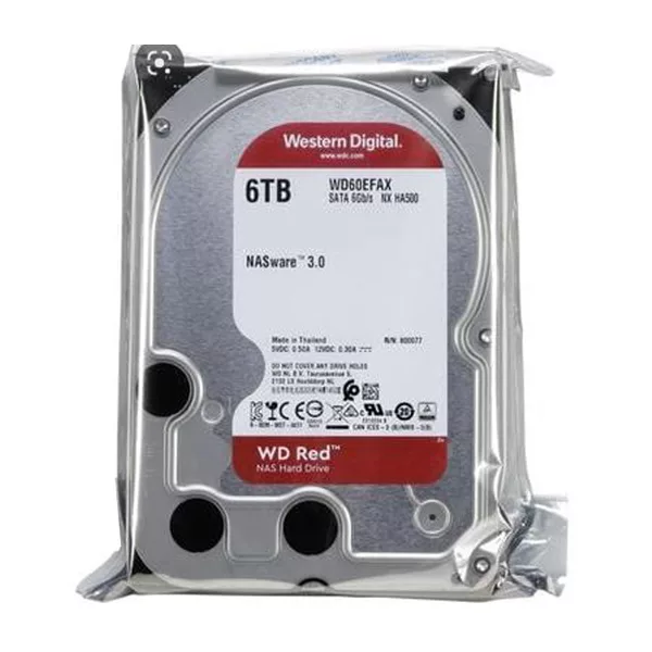 هارددیسک اینترنال وسترن دیجیتال مدل WD Red Plus NAS WD60EFAX ظرفیت 6 ترابایت