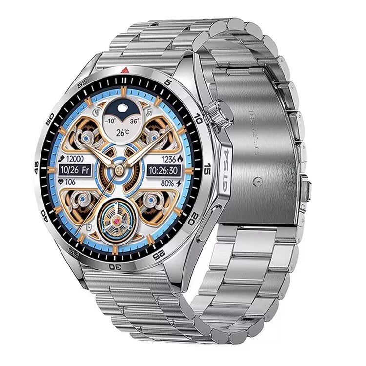 ساعت هوشمند مدل HD Screen Business NFC دارای قابلیت های صفحه نمایش لمسی، کنترل موسیقی (Music Player)، کنترل سطح اکسیژن خون، قابلیت مکالمه از طریق بلوتوث، قابلیت تغییر طرح ساعت یا تم، ضد آب بند فلز