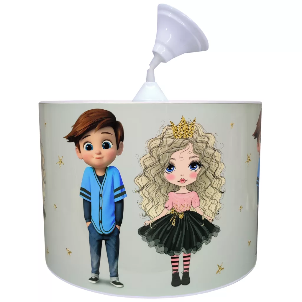 لوستر کودک مدل دختر موفرفری و پسر