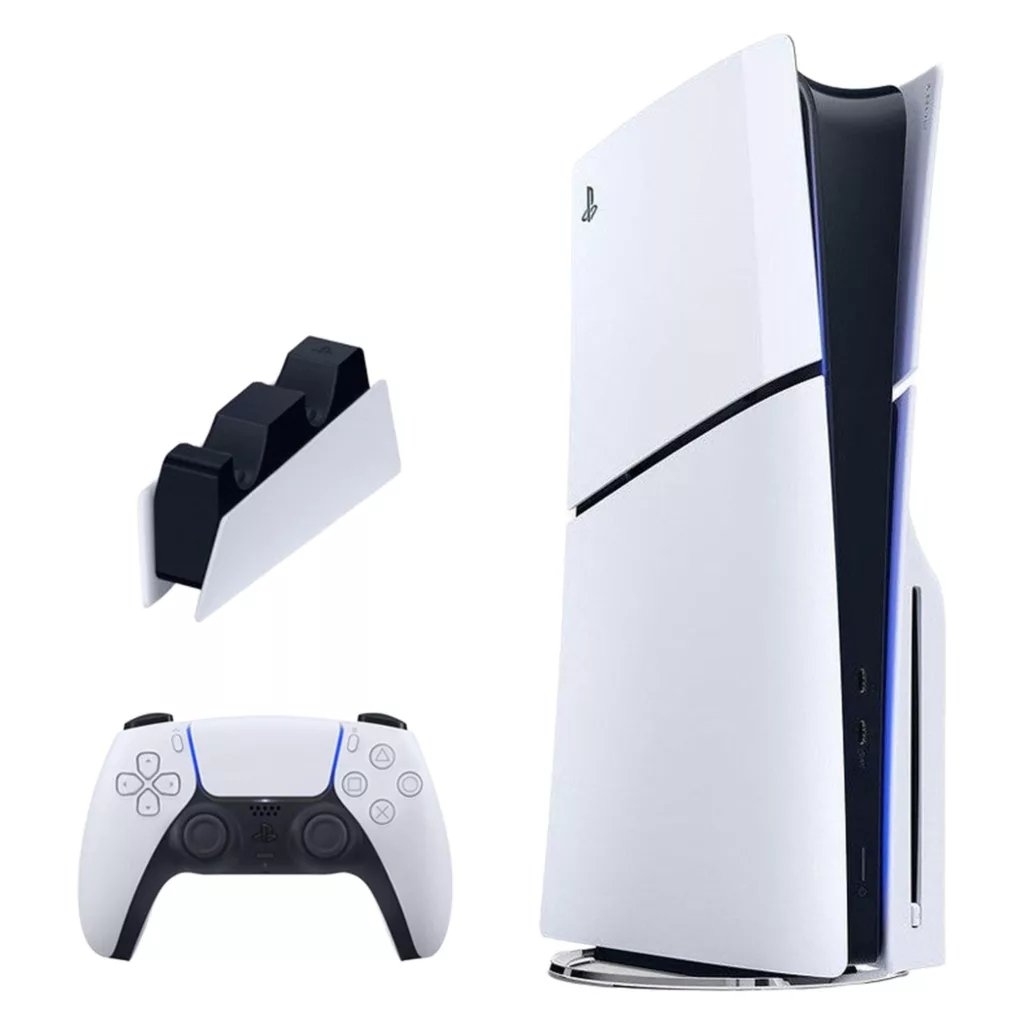 کنسول بازی سونی مدل PlayStation 5 Slim ظرفیت یک ترابایت ریجن 2016A اروپا به همراه پایه شارژر