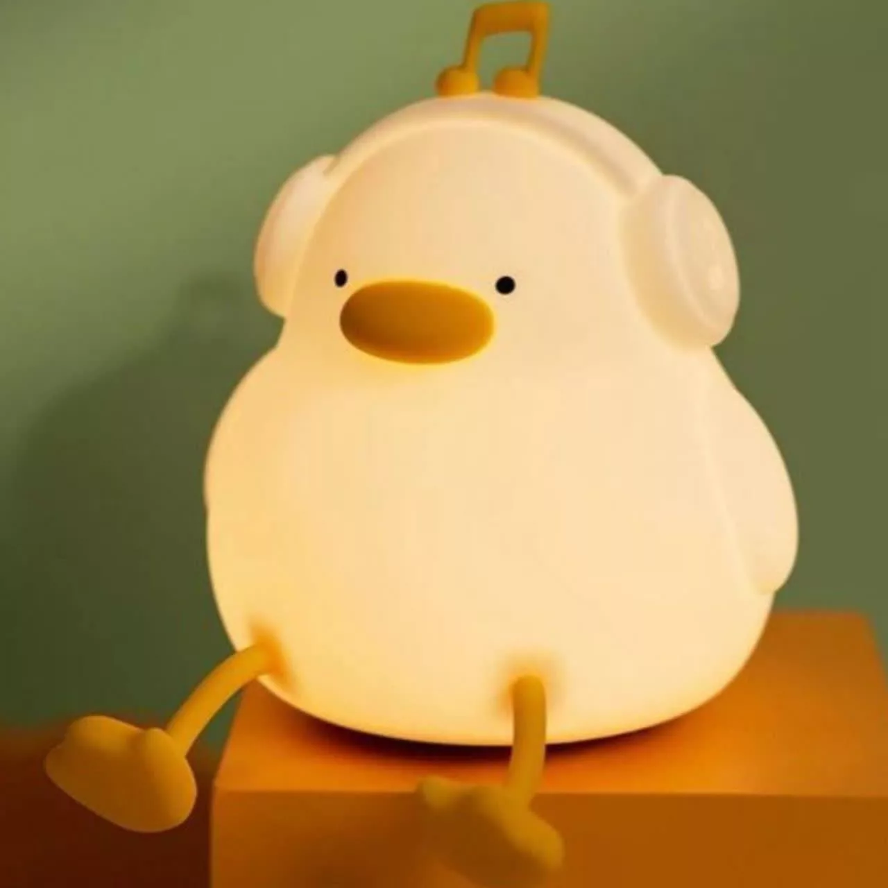 چراغ خواب کودک ناب سل مدل اردک هدفون دار بامزه شارژی سیلیکونی